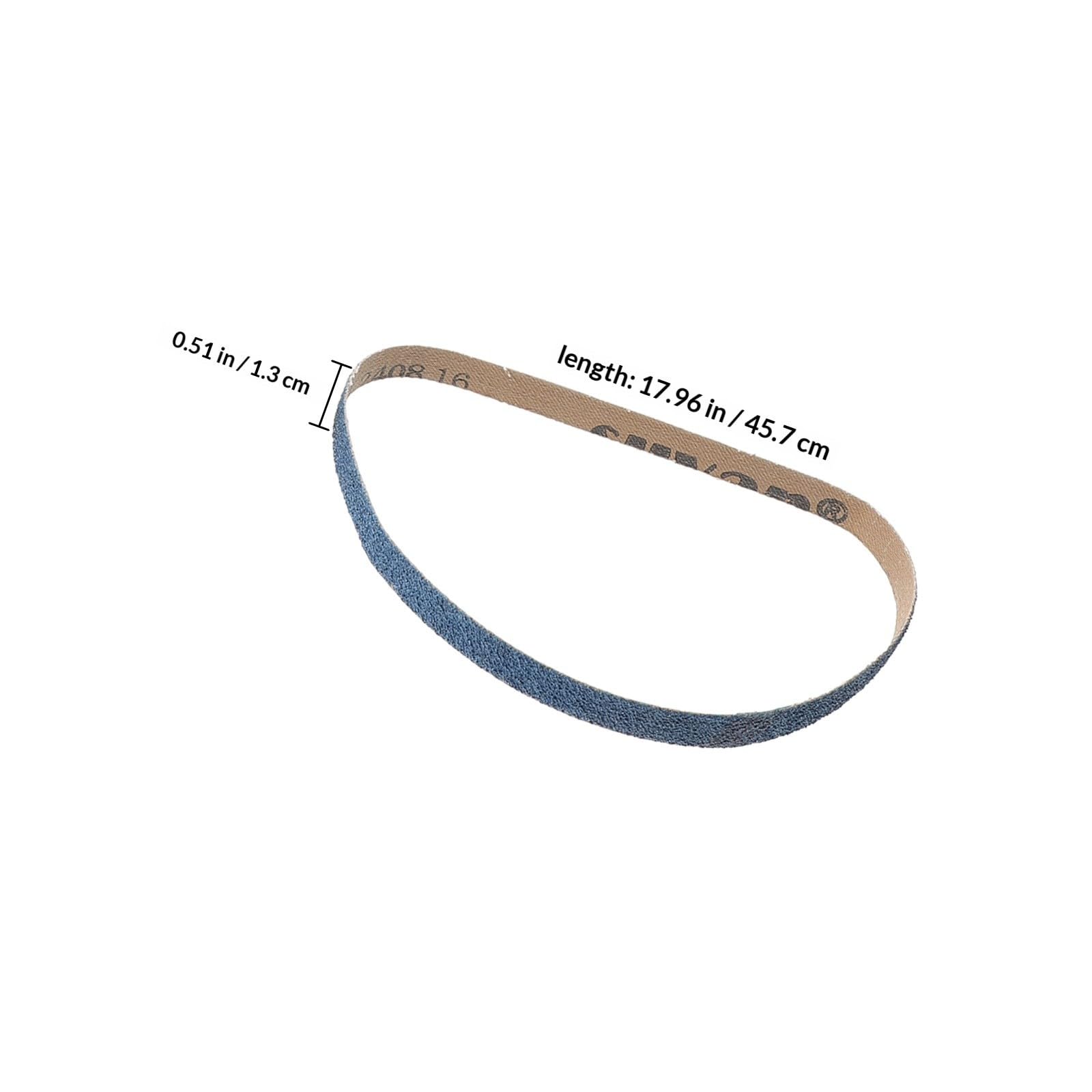jojofuny Bandas de Lija de Grano 40 para Lijadora de Metal y Madera, 40 Piezas de Cinturones Abrasivos de Tela y Corindón para Uso Industrial y Reparación Automotriz