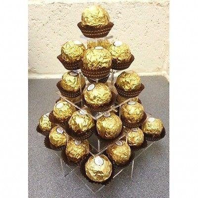 Square Rocher/Sweet/Cake Display Stand by Super Cool Creation, Small - 5 Tier