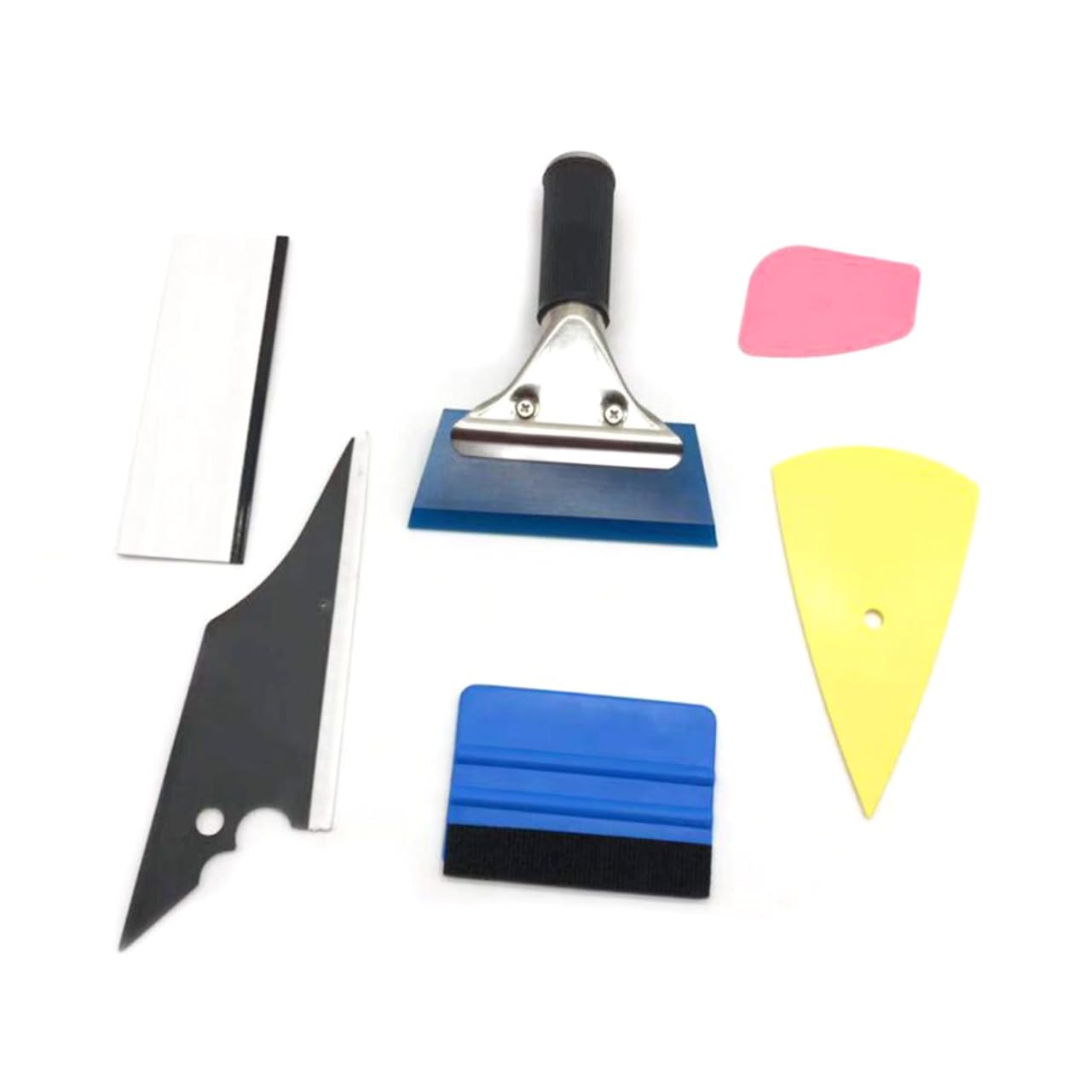 MAGICLULU Auto Fensterfolie Werkzeug Set Mit Rakelschneider Und Cutter Für Vinylfolien Anbringung Folienschaber Auto Werkzeug Für Autofolien Und Fenstertönung