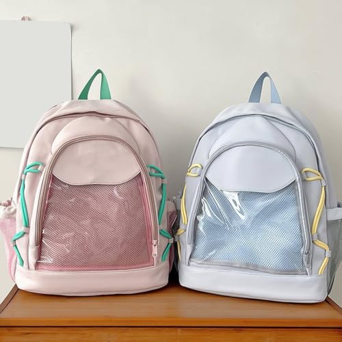 Sac à dos unique avec grande capacité et poche transparente