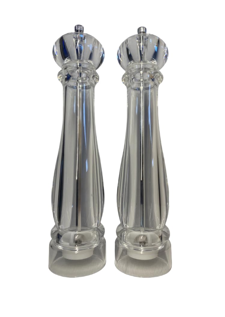 Poivrières en verre de 31 cm en lot de 2 pour assaisonner vos grands plats