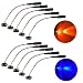5 Orange 5 Blue Micro Effects Lights for Christmas Props Theatrical Costumes 9 Volt led Spotlight