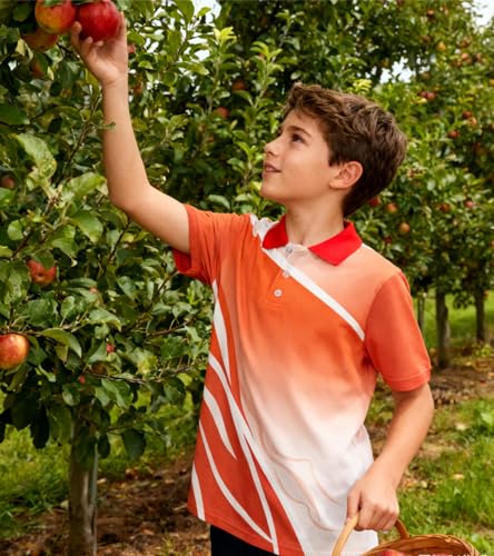 Image of uideazone Boys Polo Shirts Dry Fit Performance Golf Short Sleeve Casual School Uniform Size 5-14