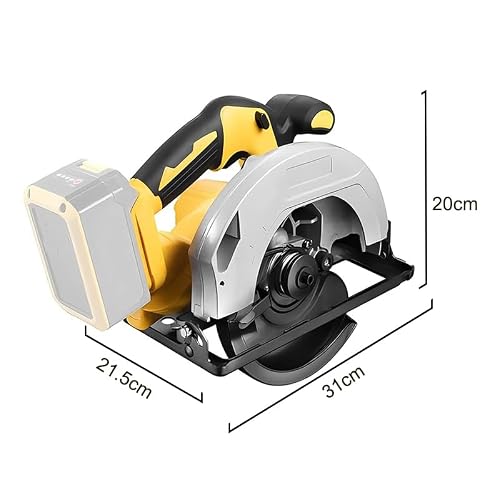 Cordless Circular Saw for DEWALT 20V MAX Battery, 7-1/4 Inch Brushless Power Circular Saws, 0-50 Degree Bevel Capability, Lightweight with 2 Blades for Woodworking, Stone & Plastic, Bare Tool Only