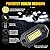 12 Pods White Rock Lights?Aluminum Housing, Waterproof IP68,6500K Pure White Super Bright Underglow, Rock Lights for Trucks, UTV, ATV, SUV, Boats,Each Rock Light Comes with a 15-Foot Extension Cord