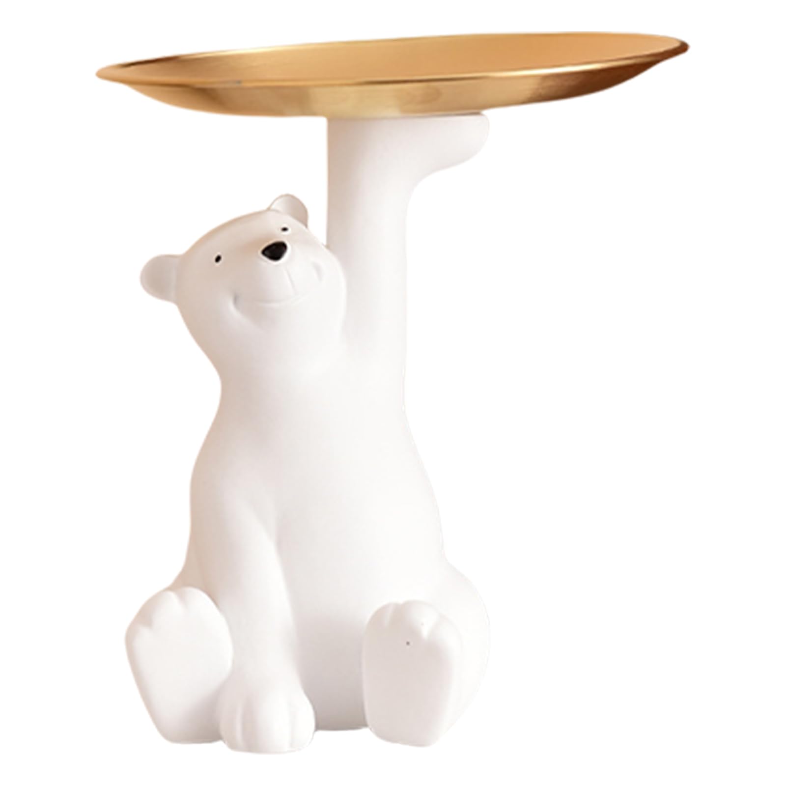 Cartoon Bear Entryway Tray Storage Holder Homes Desk Resin Sculpture Holder Tray