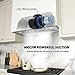 FIREGAS Range Hood Insert 30 inch, Built-in Kitchen Hood with 600 CFM, Ducted/Ductless Convertible Kitchen Vent Hood, Stainless Steel Stove Hood with Push Button, Baffle Filters and Charcoal Filters