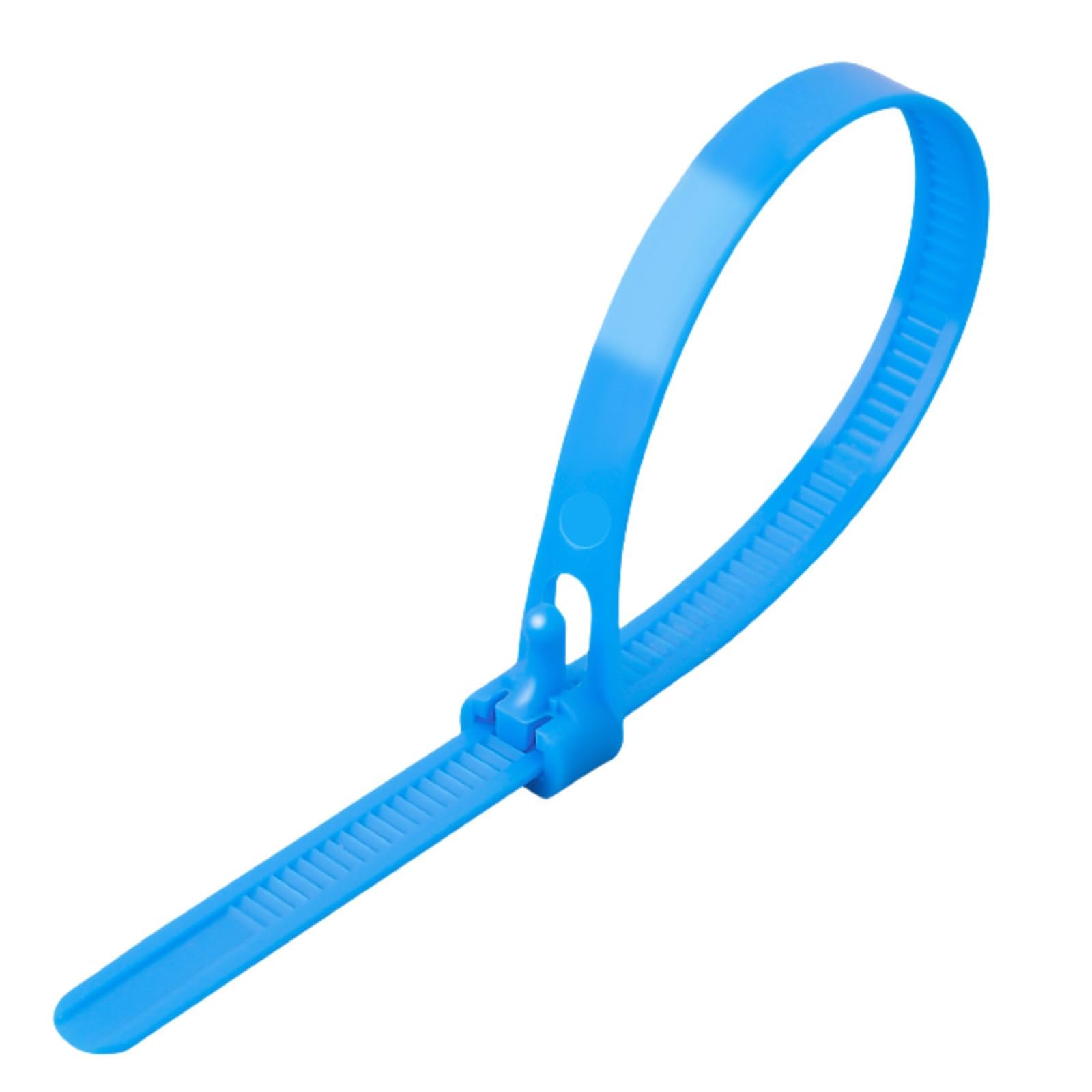 Reusable Zip Ties Nylon 100 PCS (Blue, 20inch)