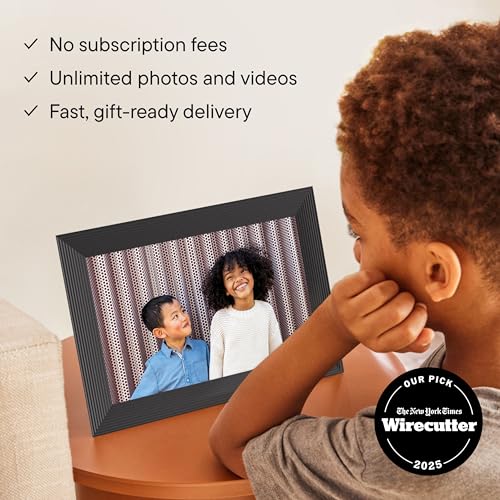 Image of Aura 10 inch HD Digital Picture Frame | Wirecutter's Best Digital Frame for Gifting | Send Photos Directly to Your Frame from Anywhere | Quick & Easy Setup Over WiFi | Free, Unlimited Storage (No Ads)
