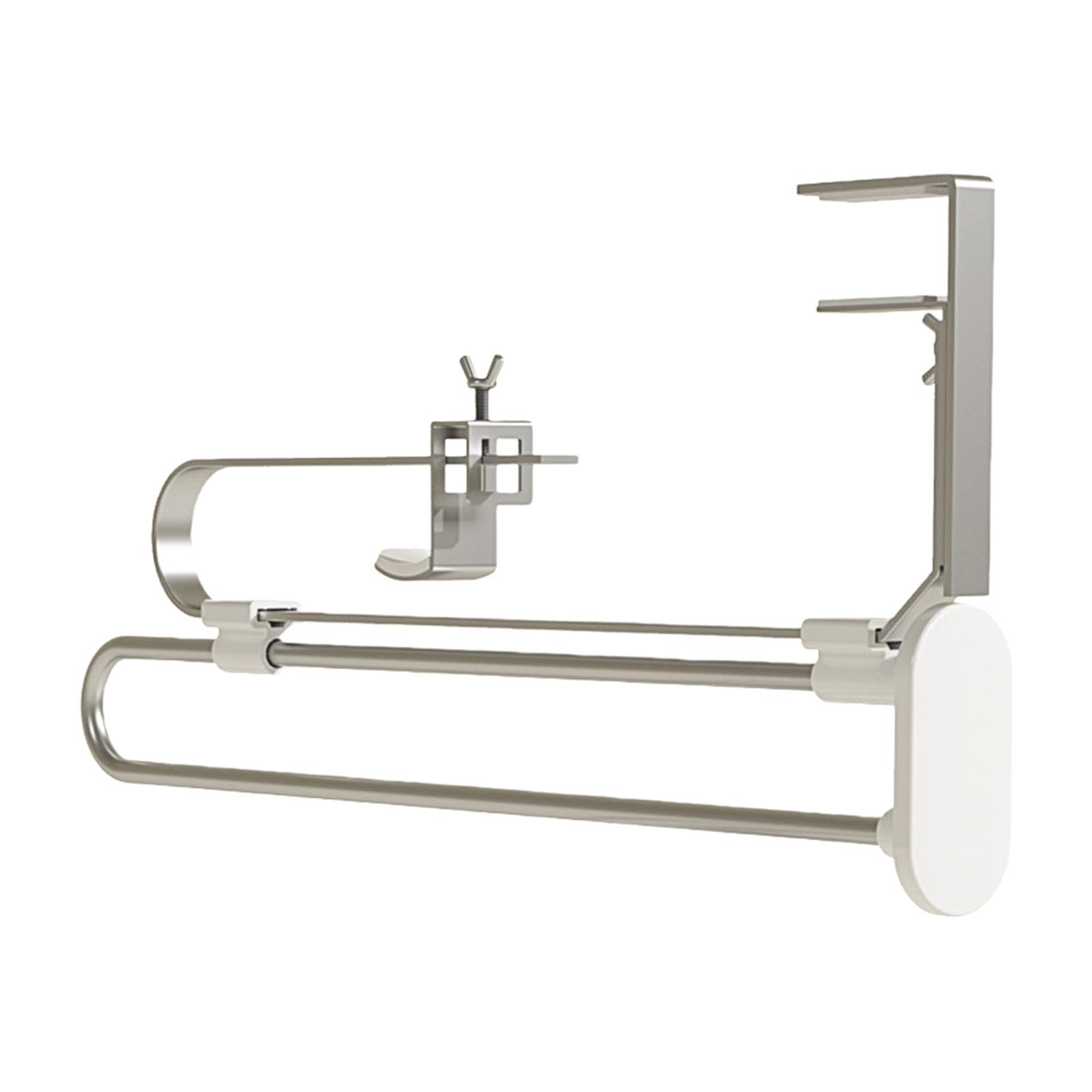 Expandable Clothing Rack Pull Down Garment Hanger Systems Space Saving Wardrobe Organiser Stainless Steel Iron Expandable Clothing Rack Pull Down Garment Hanger Systems Space Saving Wardrobe Organiser