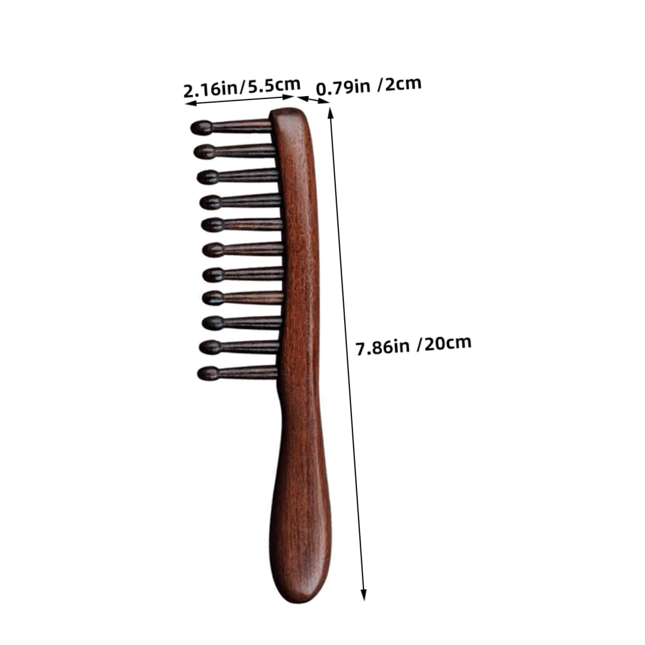 Baluue 3stücke Sandelholz Haarkamm Mit Breiten Zähnen Kopfhautmassage Kamm Für Lockiges Haar Sanftes Entwirren Für Haartypen Langlebig Und Stabil Für Haarpflege