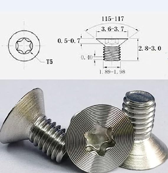 Generic 16pcs Wallet Replacement Screws Kit with Screwdriver and Metal Money Clip for Repairing Minimalist Wallets, Anti-RFID, Slim Wallet Card Holder Cases in Black3