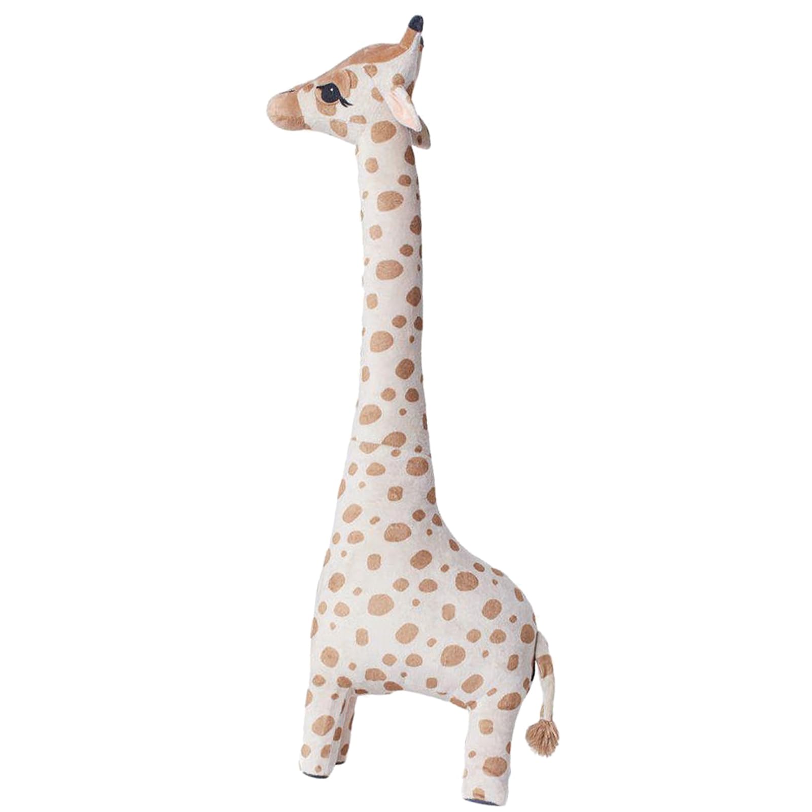 Jirafa de Peluche de Jirafa de Peluche de Juguete Muñeca Súper Suave de Algodón PP Estable Linda Almohada para Dormir para Niños Decoración del Hogar y Compañero de (100cm)