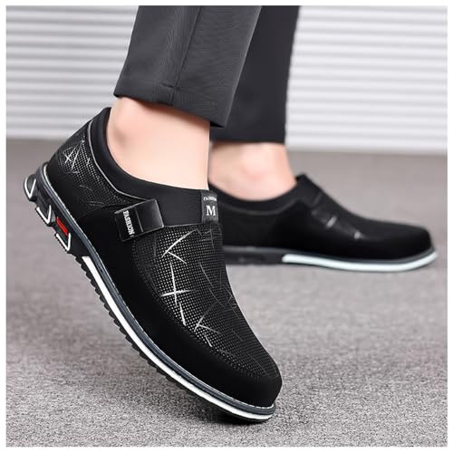 Mens Casual Shoes Slip on Sneakers Loafers Comfort Walking Shoes for Male Business Work Office Dress3