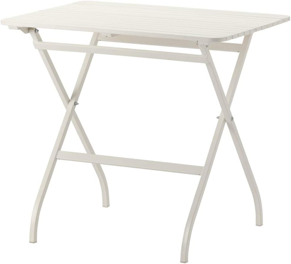 IKEA ASIA MALARO Table outdoor white foldable white