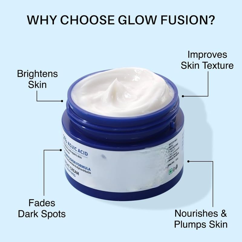 Image of 2% Kojic Acid Night Cream 50g Reduces Dark Spots & Pigmentation | Minimizes Pores