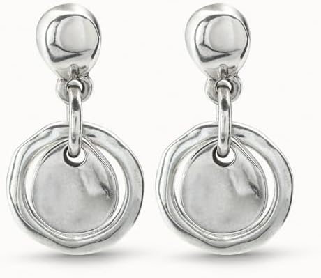 UNOde50 FLAKE Short Earrings, Sterling Silver-Plated, Handcrafted in Spain - Image 3