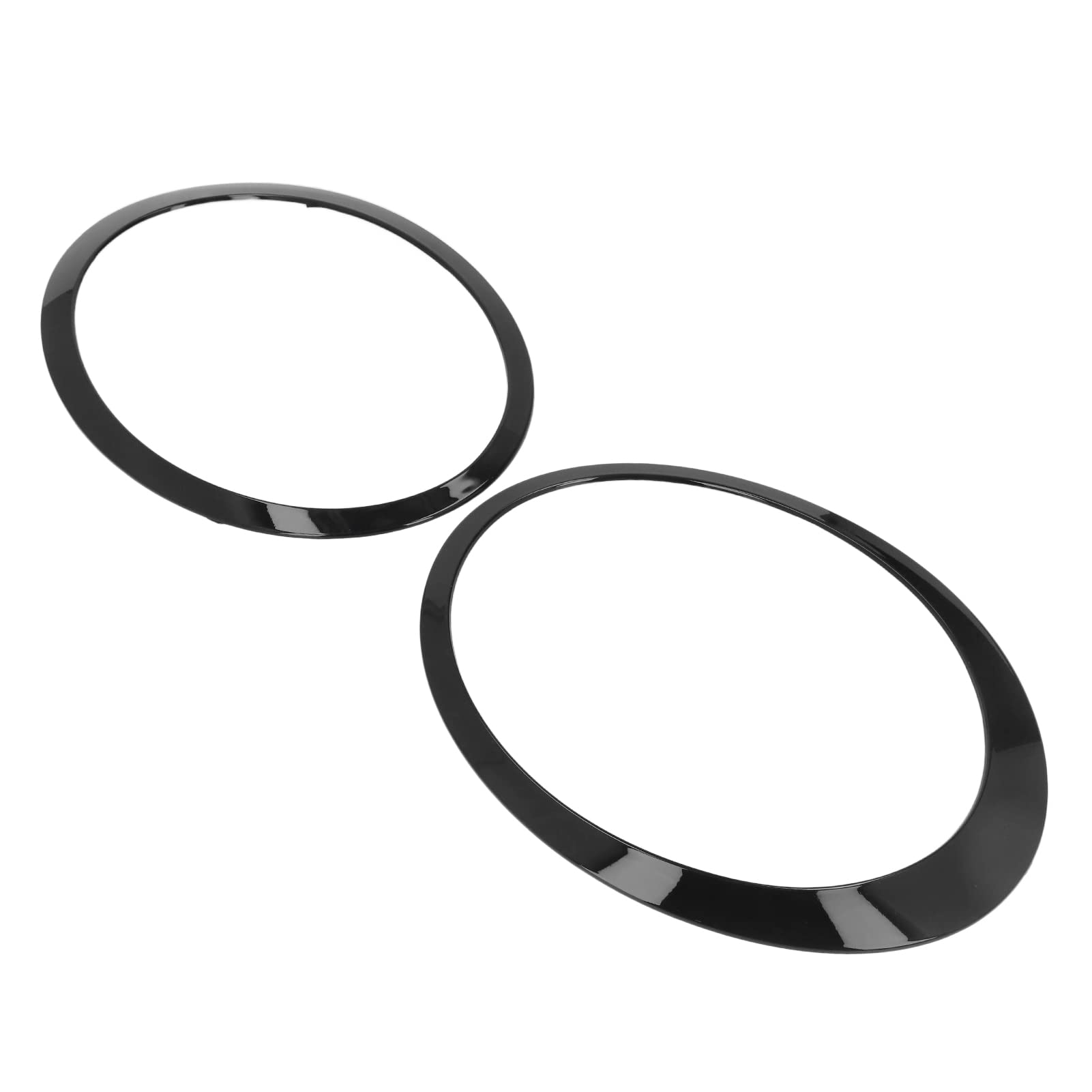 Anillo Embellecedor de Faro, Decoración Elegante en Negro Brillante para Clubman R55 2008-2015, Material ABS