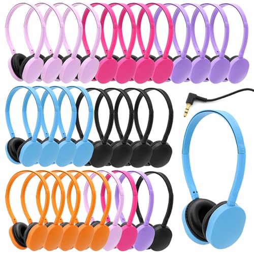 Cadeaux de fin d'année lot de 30 écouteurs enfants audio stéréo école