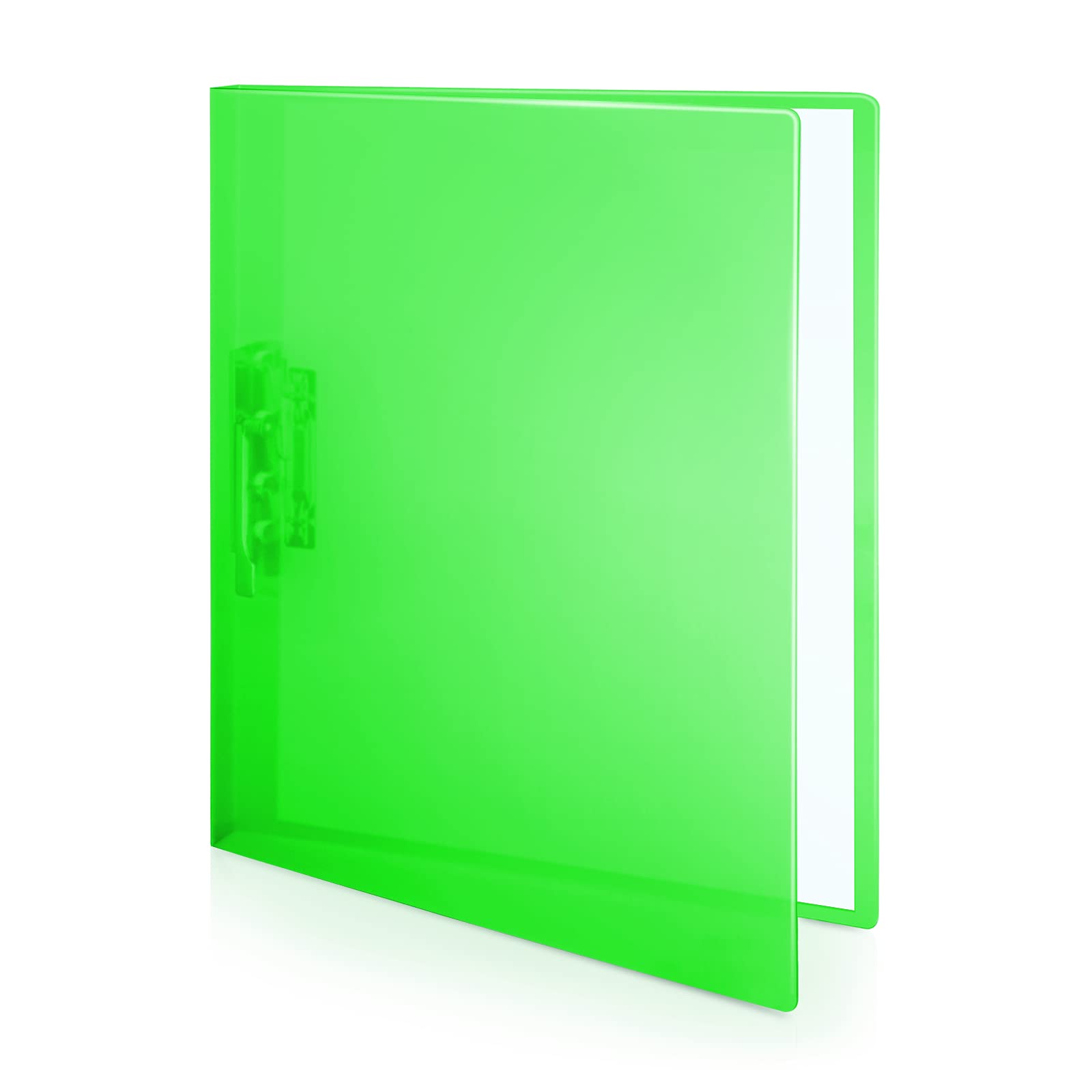 Buy CRANBURY Clamp Binder (Green), Poly Clip Binder Folder Holds 100
