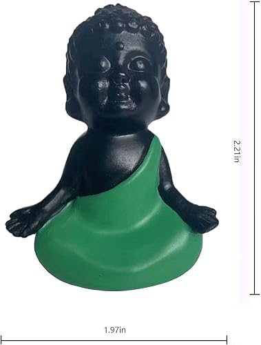 Miniatura 4 de Estatua de Buda pequeña de Buda Baby Buda Figurine Little Bonsai Yoga Decor Tiny Zen Car Adorno