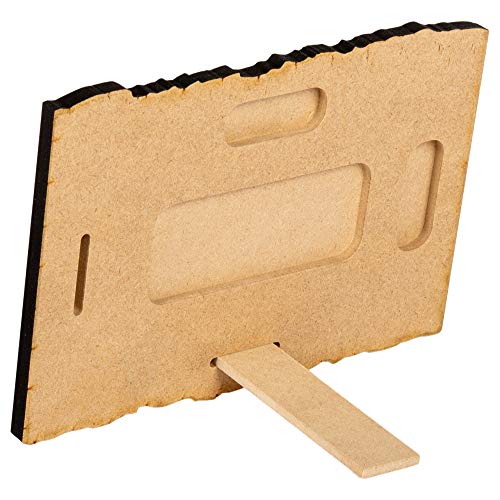 P. Graham Dunn Patriotic American Flag Land Of The Free Distressed 4 X 6 Wood Bark Edge Design Sign #TOP3