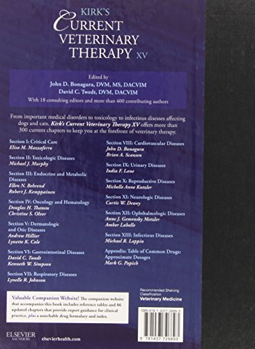 Kirk's Current Veterinary Therapy XV