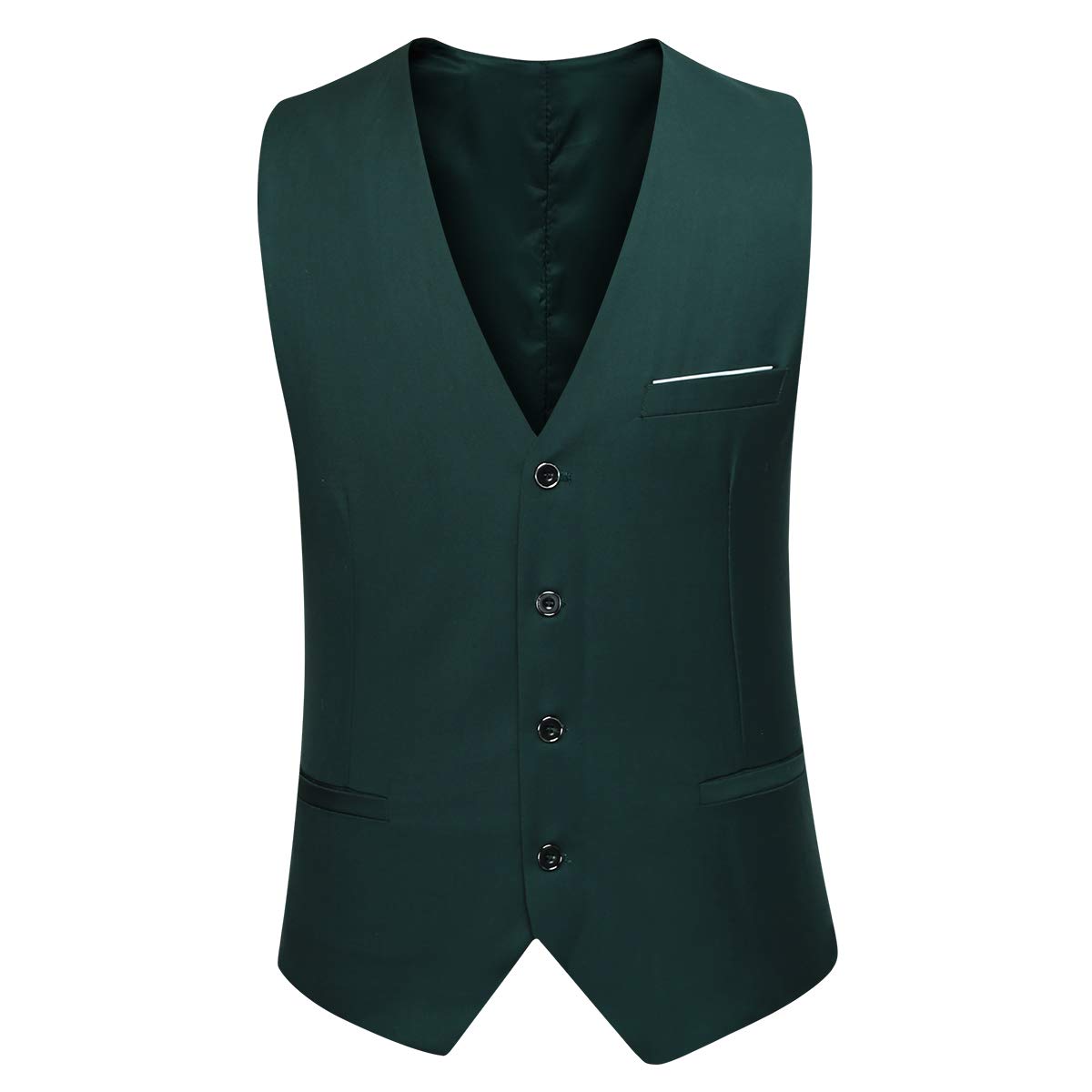 Tute da Uomo 3 Pezzi Tute da Uomo Slim Fit Business Tuxedo Classic 1 Button Notch Giacca da Bavero Pantaloni e Gilet