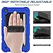 Timecity Case for Galaxy Tab A 8.0 Case 2019 (Only Fit SM-T290/T295), Tablet Cover Holder with Rotating Stand Strap Handle, Heavy Duty 3 Layer Shockproof Protective Case, Black/Dark Blue