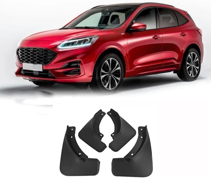 ZhangJW 4 Piezas Guardabarros de Coche para Ford Kuga Escaps St-Line 2020-2023, Delanteros Traseros Faldillas Antibarro Salpicaduras Protección Accesorios