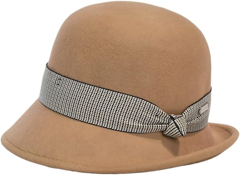 Autumn and Winter Hats are Versatile for Children, Casual and Stylish, with A Round Top Hat and Warm Felt