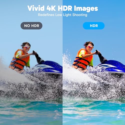 AKASO Brave 8 Lite Waterproof Action Camera with 4K60 Ultra HD Video, 20MP Photos, HDR, Touch Screen, SuperSmooth Stabilization, 8X Slow Motion, Zoom, Super Wide Angle, Remote Control and Accessories - Image 6