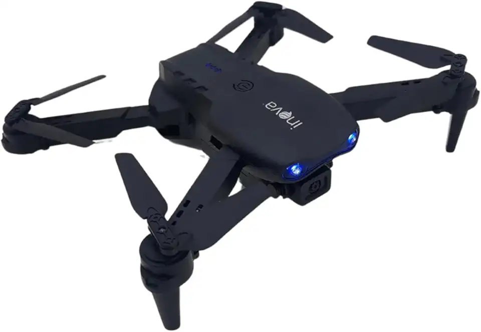 Drone Dobrável com Câmera 4K Full HD, GPS, Sensor de Obstáculos 360°, 2.4GHz, 2 Baterias, Controle Remoto, Mochila Incluída