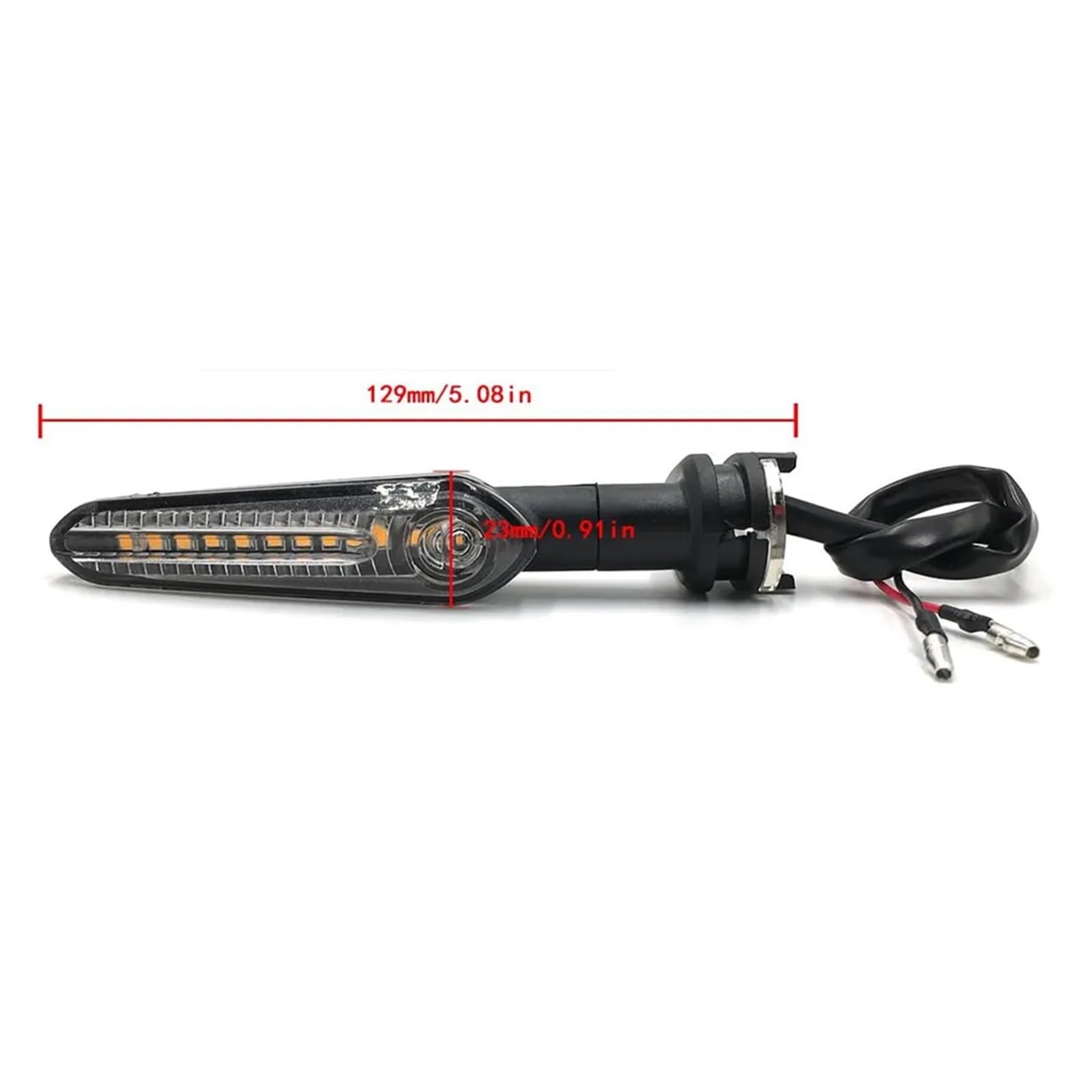 Indicatore direzione a LED moto scorre ambra Indicatoris Motos