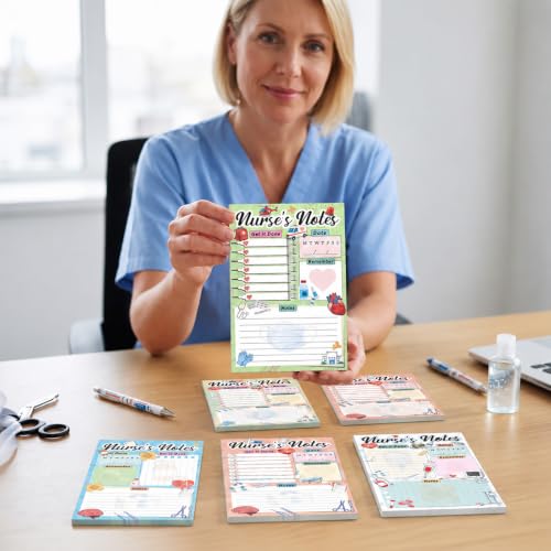 Image of Eaasty 6 Pack Kids Pretend Play Notepads,Nurse