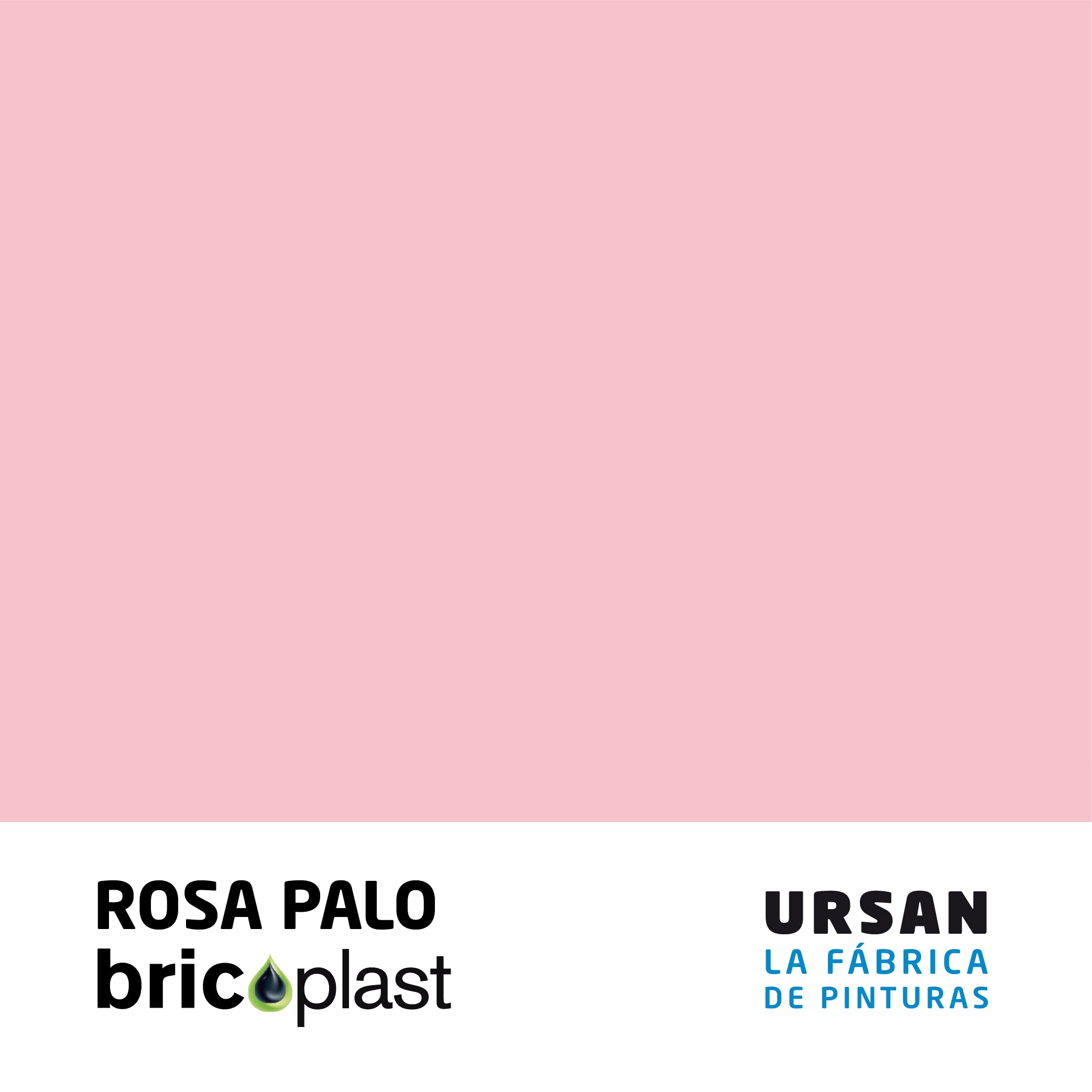 Ursan-Bricoplast Ecológica Interior Sin Olor, de Fácil Aplicación y Sin salpicado-Pintura plástica Color Rosa Palo Acabado Mate para Interiores-4L