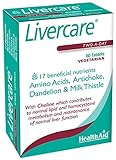 HealthAid Livercare (Cleanse and Detox) Vegetarian Tablets, Yellow, Turmeric, 60 Count