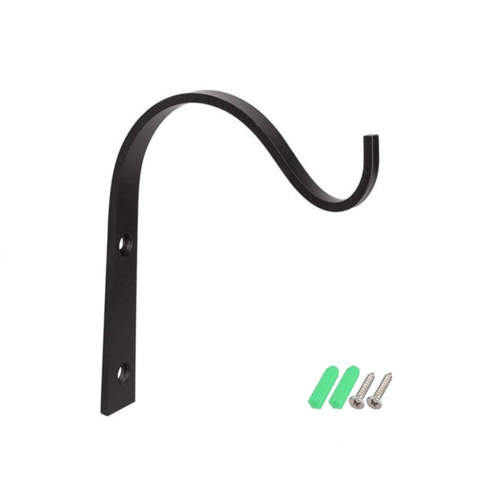 Wall-Attached Plant Bracket Outdoor Use Hanging Plant Hanger Heavy Duty Wall-Attached Planter Hook for Patio, Porch Black 3-inch-image-41