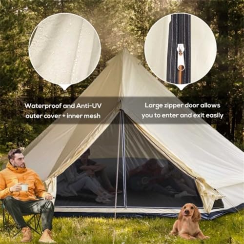 Carpa Familiar para 10 Personas, 4 Estaciones, Beige miniatura 3