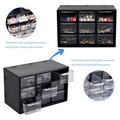 Contenitore Portaoggetti con 9 Scomparti Scatola