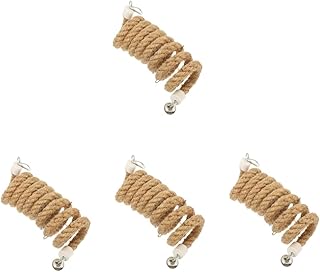 POPETPOP Brinquedos De Papagaio De Corda Pendurada 4 Peças Brinquedos De Papagaio Brinquedos De Arara Corda De Pássaro Poleiro Gaiola De Pássaro Brinquedos De Balanço De Gaiola