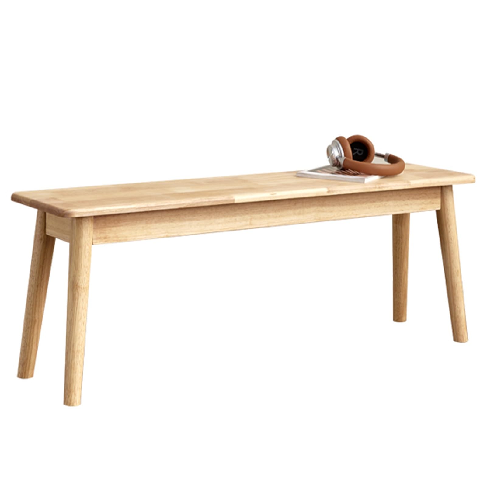 Banc de Salle à Manger, Banc en Bois, Banc de Cuisine avec Coins arrondis, Bois Massif Banc de Cuisine, stabilité structurelle, Banc Salle(120cm/47.2in)