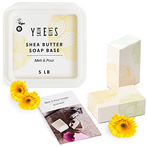 Skin Said Yes Shea Butter Soap Base 5 Lb Melt and Pour Soap Base