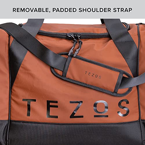 Tezos Timberline Ski & Snowboard Duffel, 78L Large Outdoor Equipment/Boot Bag (Copper)