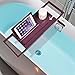 Produktbild Shelf Bambus Badewanne Tablett Mit Ausziehbar, Buch Leseständer Tablet Halter Handy Tablett Und Weinglas Halter, Genuss