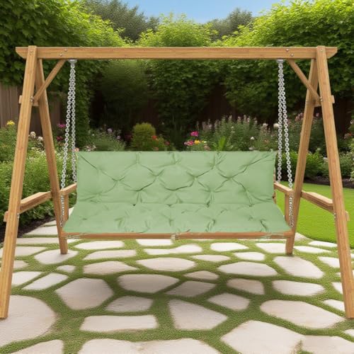Coussin de balancelle imperméable vert clair 150cm pour jardin