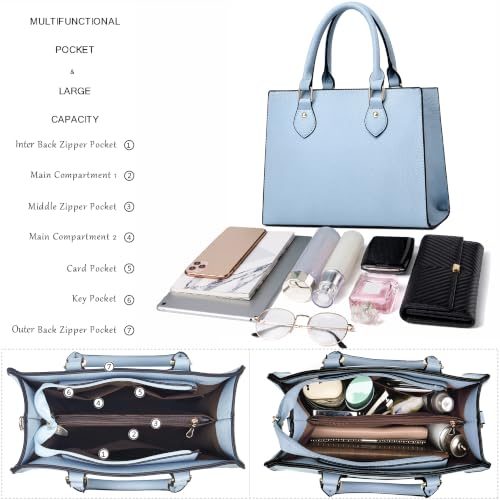 Image of CHICAROUSAL Crossbody Purses and Handbags for Women PU Leather Tote Top Handle Satchel Shoulder Bags