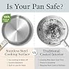 CAROTE 21 PCS Stainless Steel Cookware Set, Pots and Pans Set Non Toxic, Dishwasher Safe, White #3