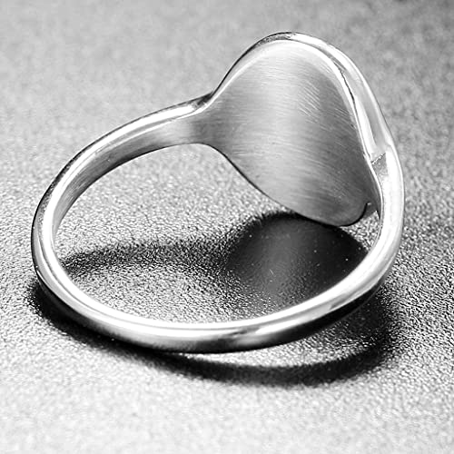 Jude Jewelers Stainless Steel Dainty Sun Flower Pattern Signet Style Wedding Promise Statement Anniversary Valentines Ring4