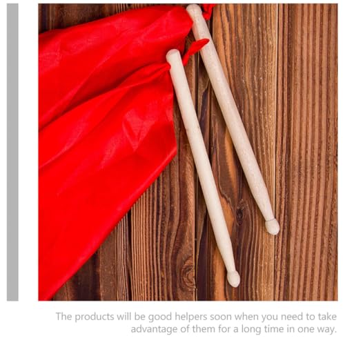 Baquetas de Madera para Tambor de Práctica Color Rojo miniatura 3